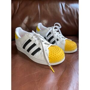 Adidas Superstar LEGO Edition White Yellow Black‎ Shell Toe Sneakers